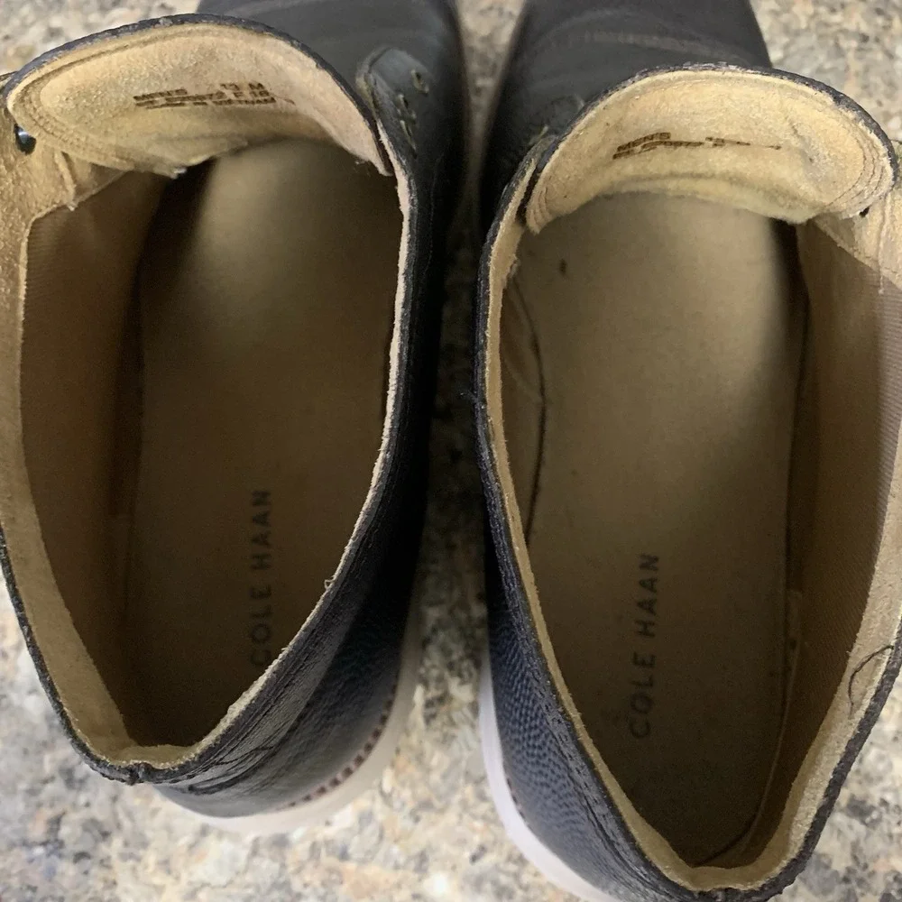 Cole Haan Mens Original Grand Chukka Black Leather Boots C20972 Size 13 M